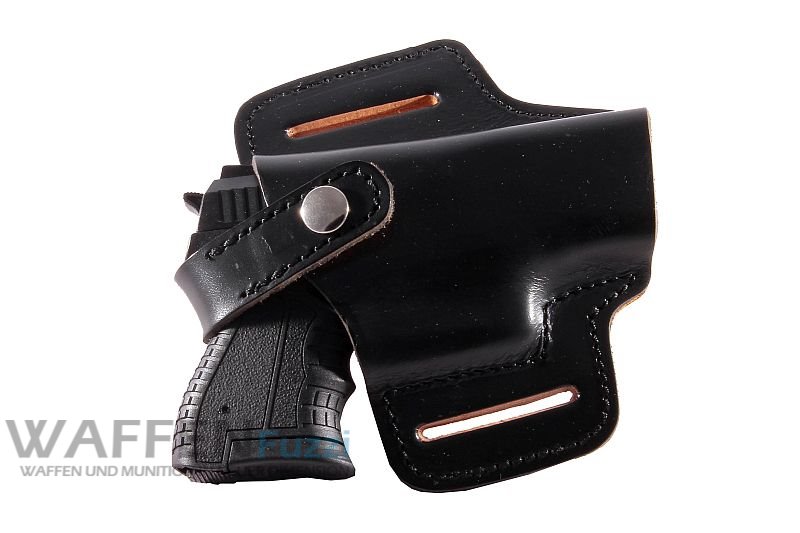 LederguertelholsterFuerPistole_BeltSlide_GSCHA-2065 Gürtelholster Belt-Slide aus Vollrindleder für Zoraki, Walther, H&K u.v.m.