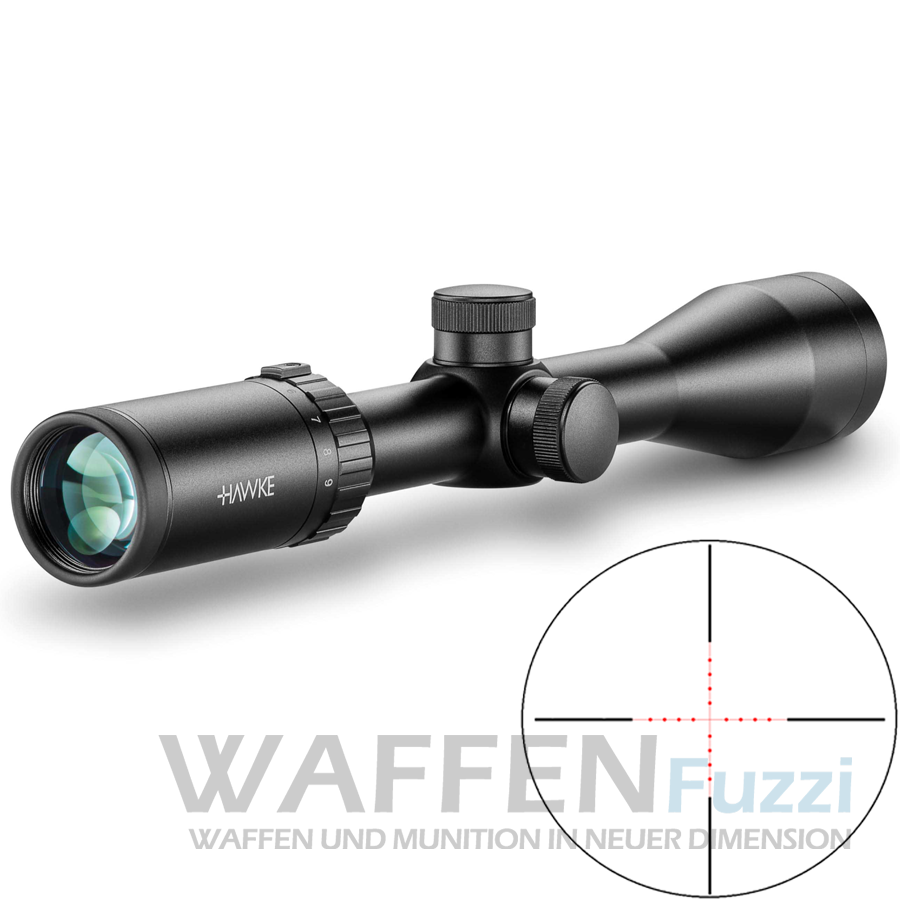 Hawke Vantage 3-9×50 geätztes MilDot Absehen 5 Helligkeitsstufen Hawke Vantage 3-9×50 geätztes MilDot Absehen 5 Helligkeitsstufen