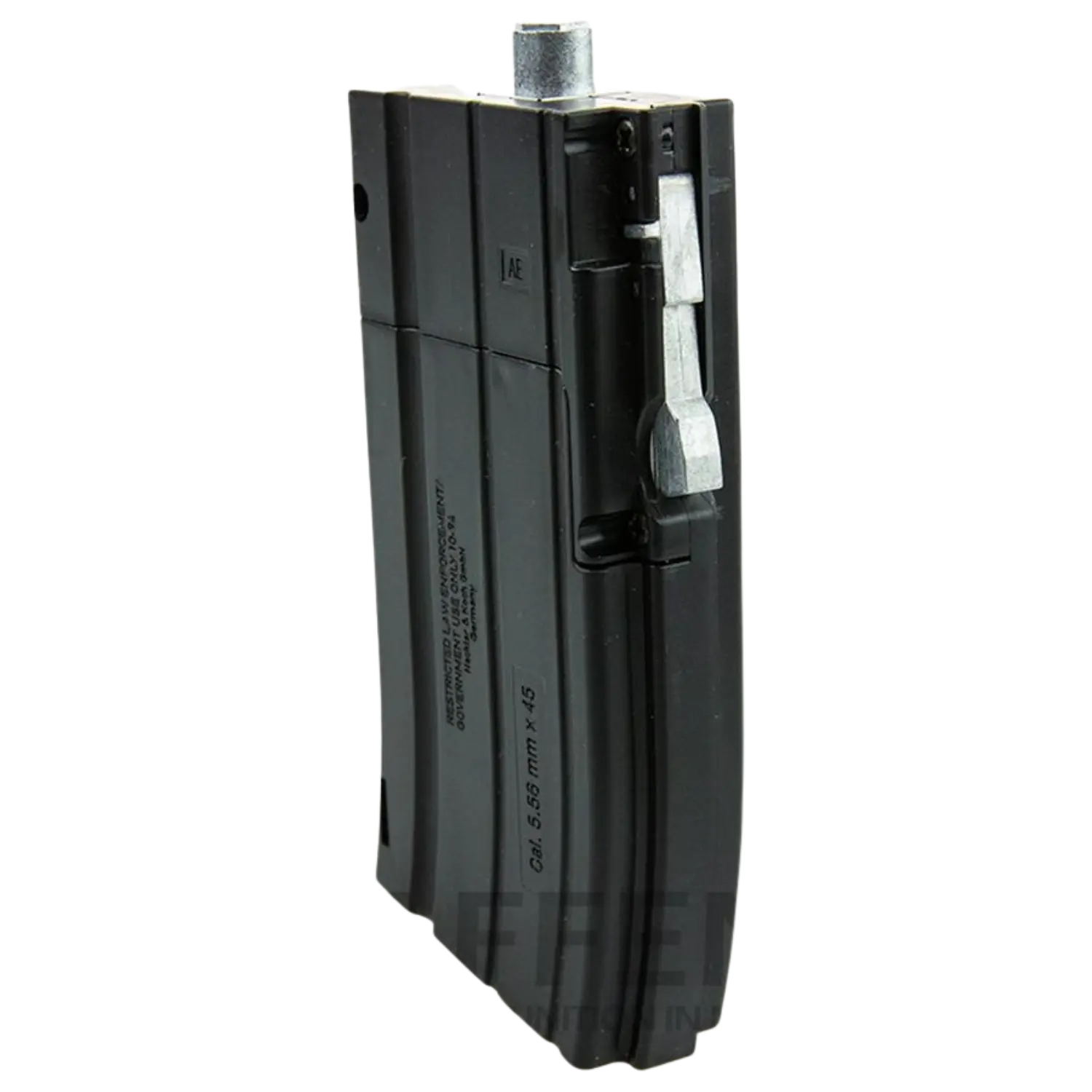 Heckler und Koch 416 CO2-Magazin in schwarz  mit silbernem Zuführer
