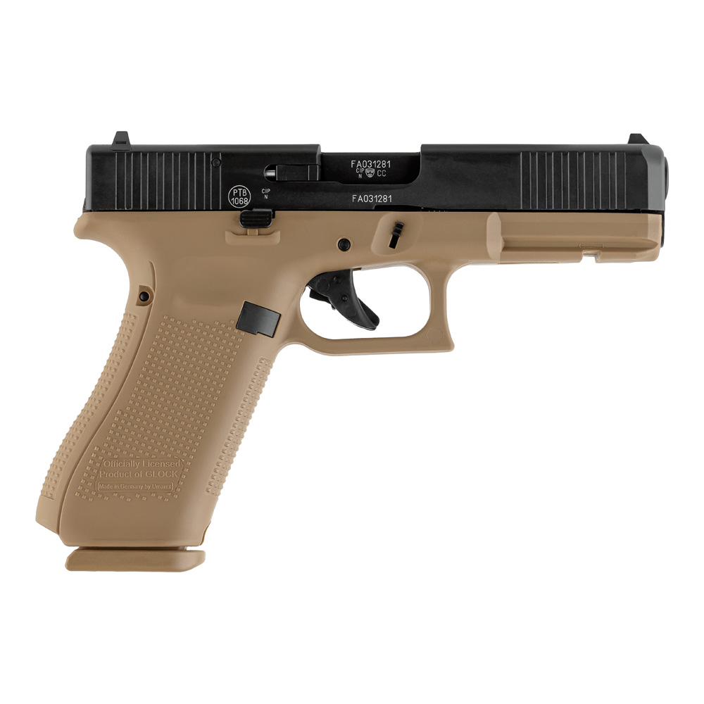 Glock-17-Gen5-Coyote-9mmPAK Glock Schreckschusspistole Modell 17 Gen5 Coyote