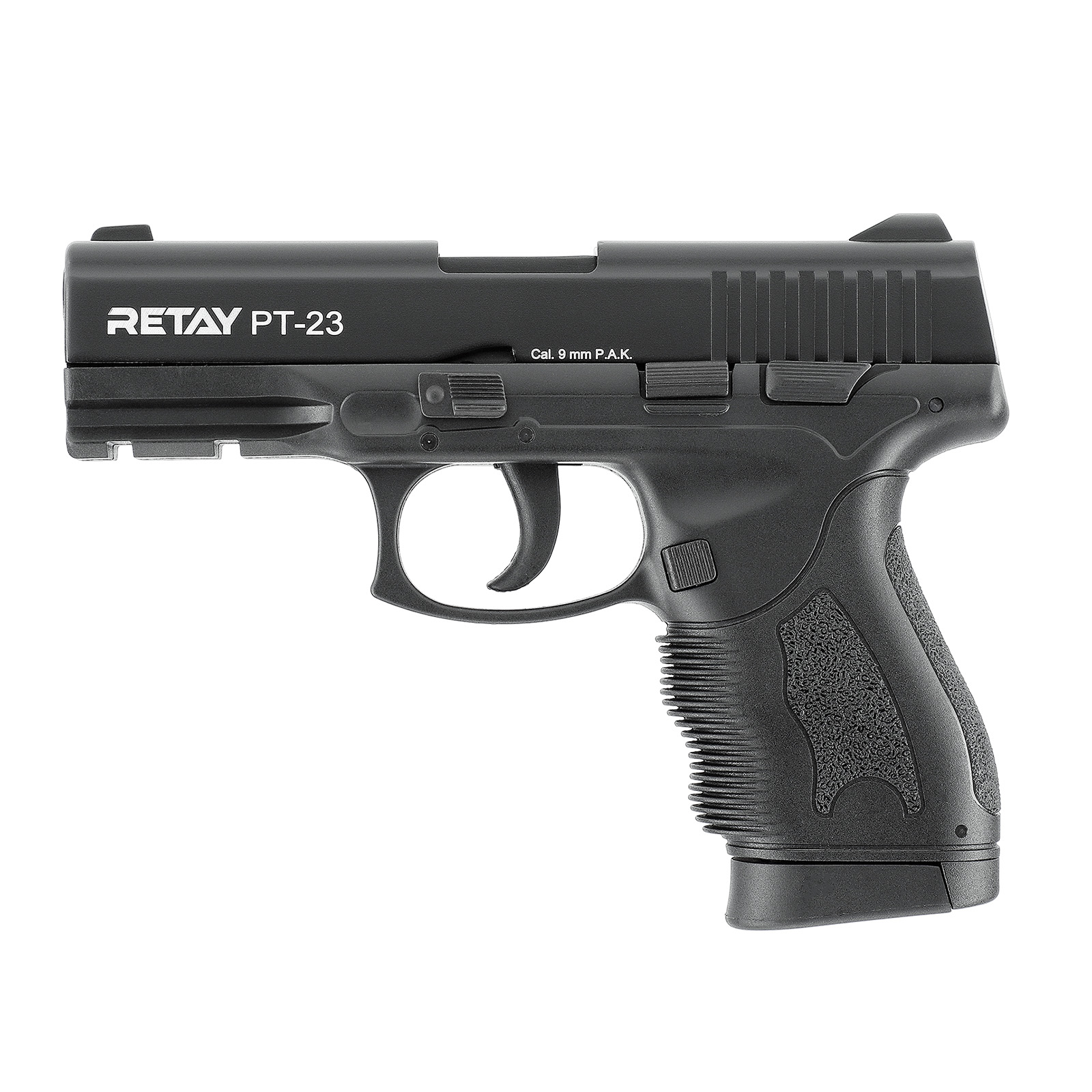 28005_000_2022 Retay PT-23 Black Linksansicht Kaliber 9mm P.A.K.