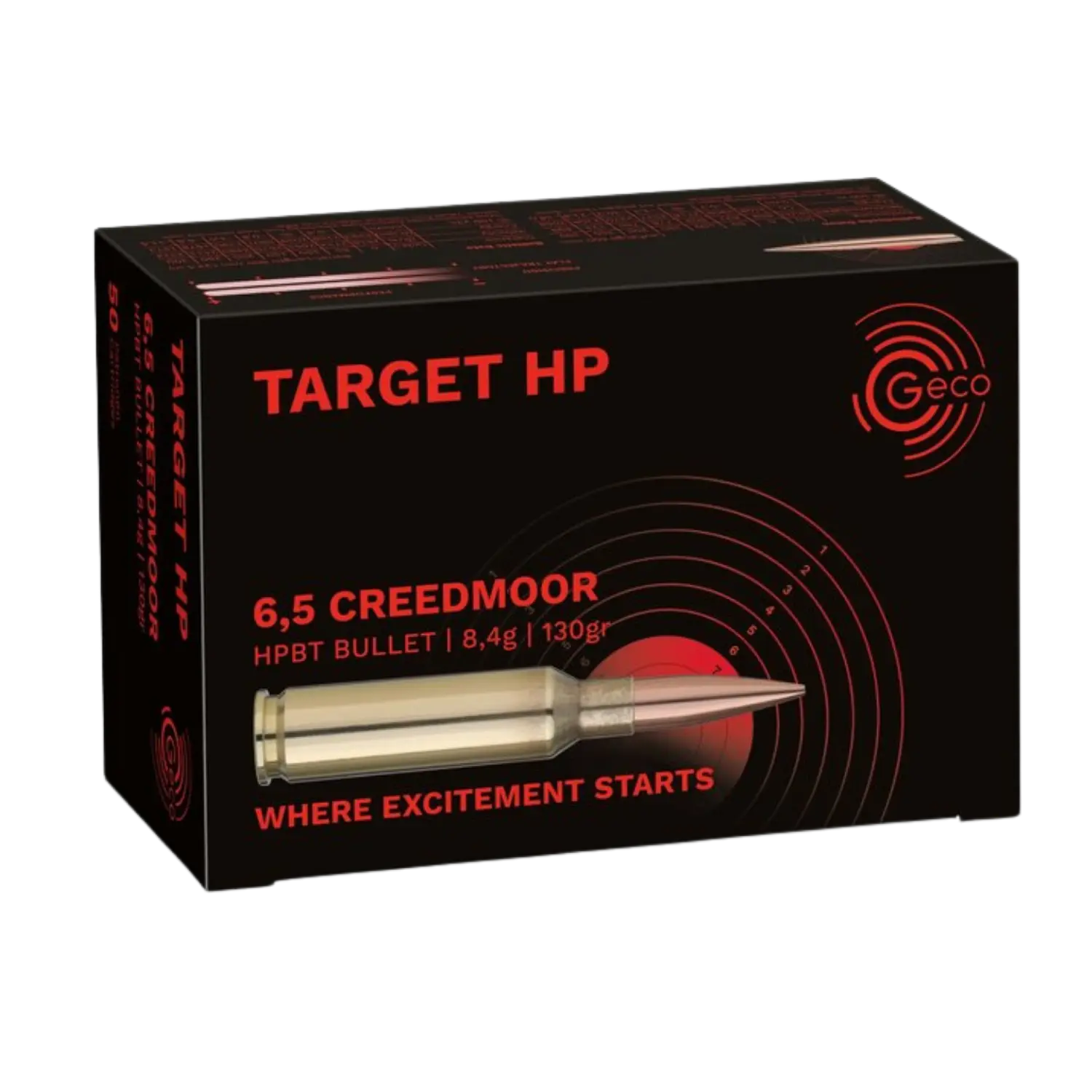 Geco 6.5 Creedmoor Target HP BT 130gr 50 Schuss