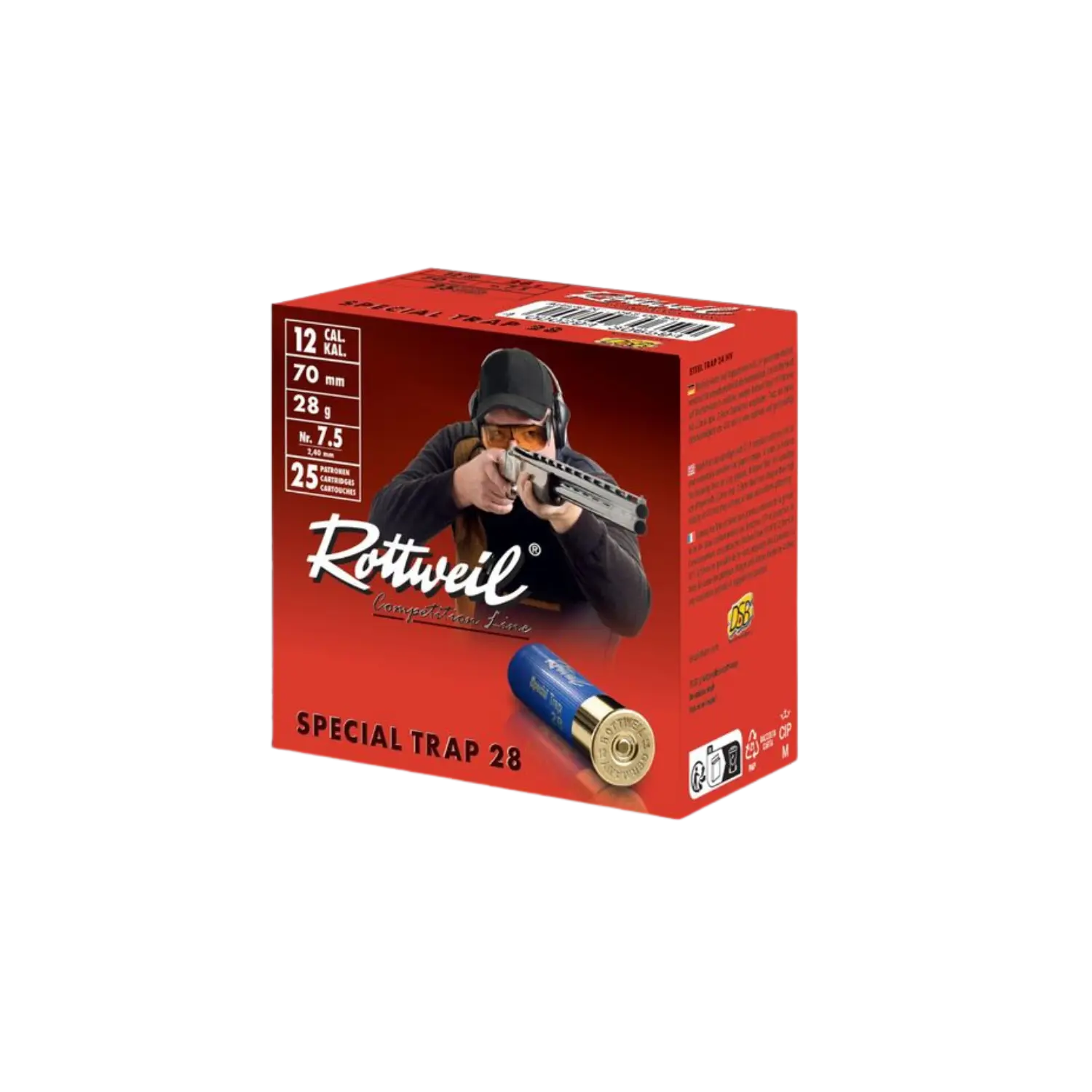 Rottweil Special Trap 28 Nr. 7,5 Kaliber 12/70