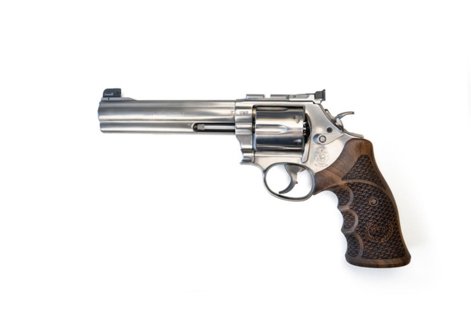 S&W Revolver Mod. 686 Pilum 6", Kal. .357 Magnum Stainless Steel