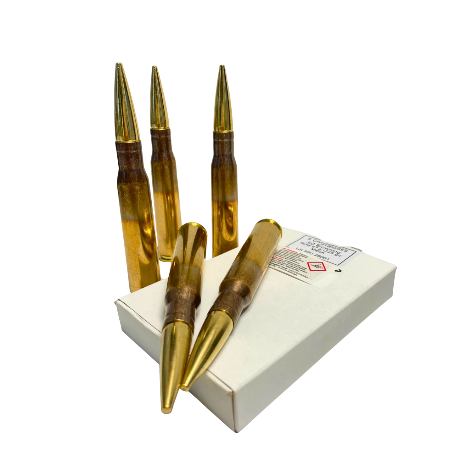 PPU Kaliber .50 BMG Match 47g I 725 gr - Solid 5 Schuss