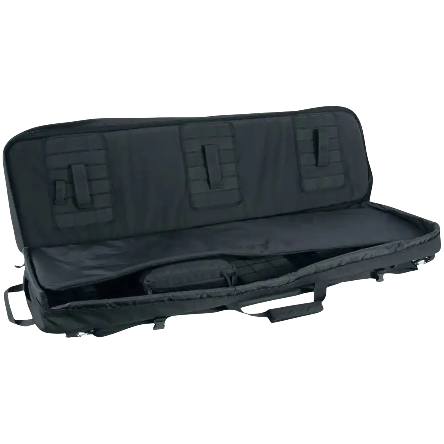 Tasmanian Tiger TT DBL Modular Rifle Bag Gewehrtasche schwarz – erweiterbar Schwarze Gewehrtasche mit offenem Reißverschluss, Innenraum mit mehreren Fächern und Klettverschlüssen für Zubehör