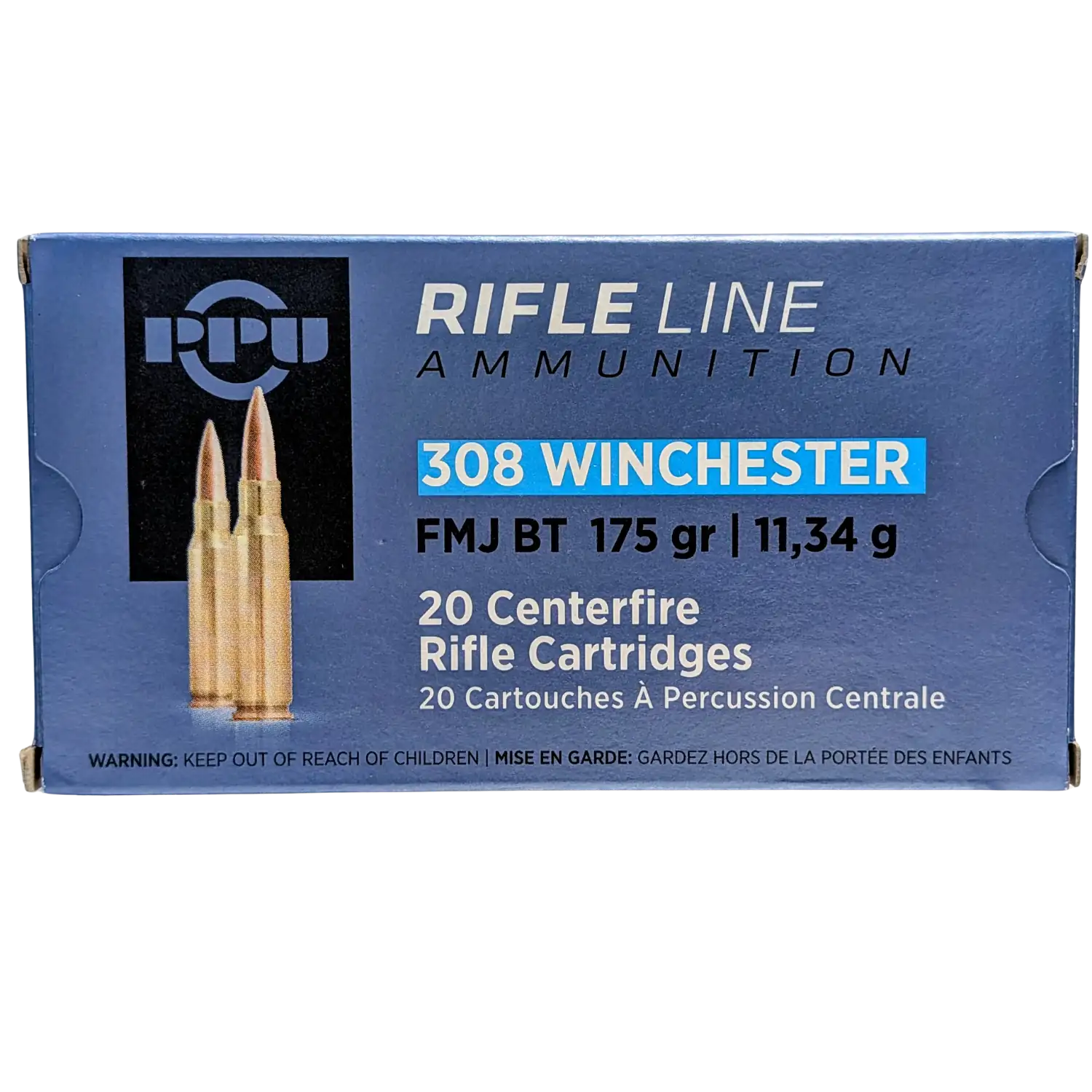 PPU Kaliber .308Win FMJ BT 175gr 20 Schuss