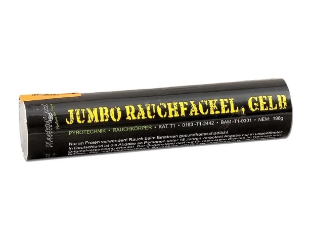 Jumbo Rauchfackel Gelb 100Sek. Jumbo Rauchfackel Gelb 100Sek.