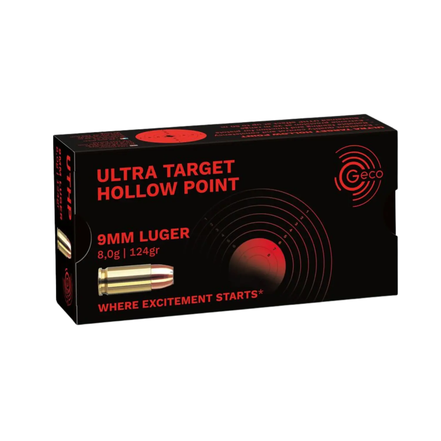 Geco 9mm Luger UTHP 8,0g 50 Schuss