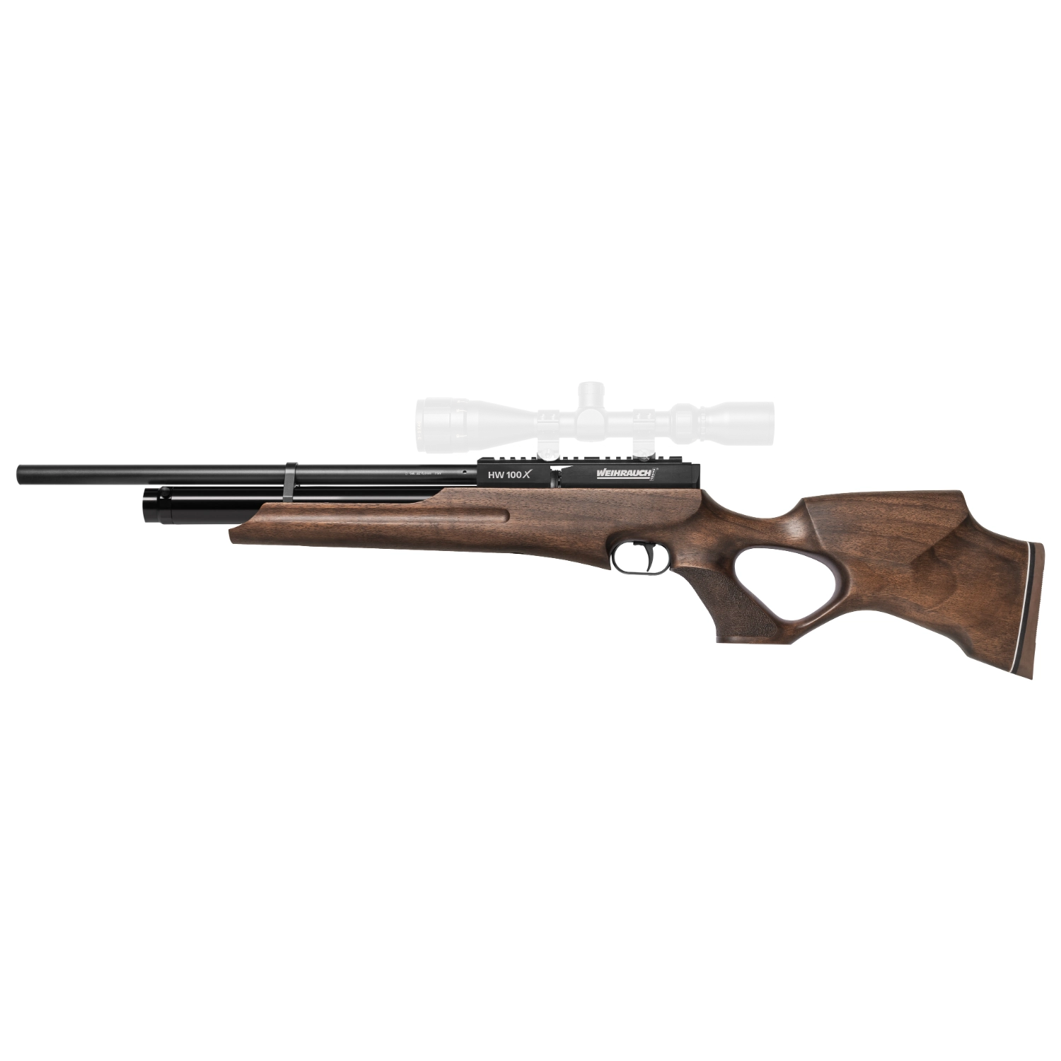 Weihrauch HW 100 X-T Pressluftgewehr Schichtholz-Lochschaft I Variantenauswahl