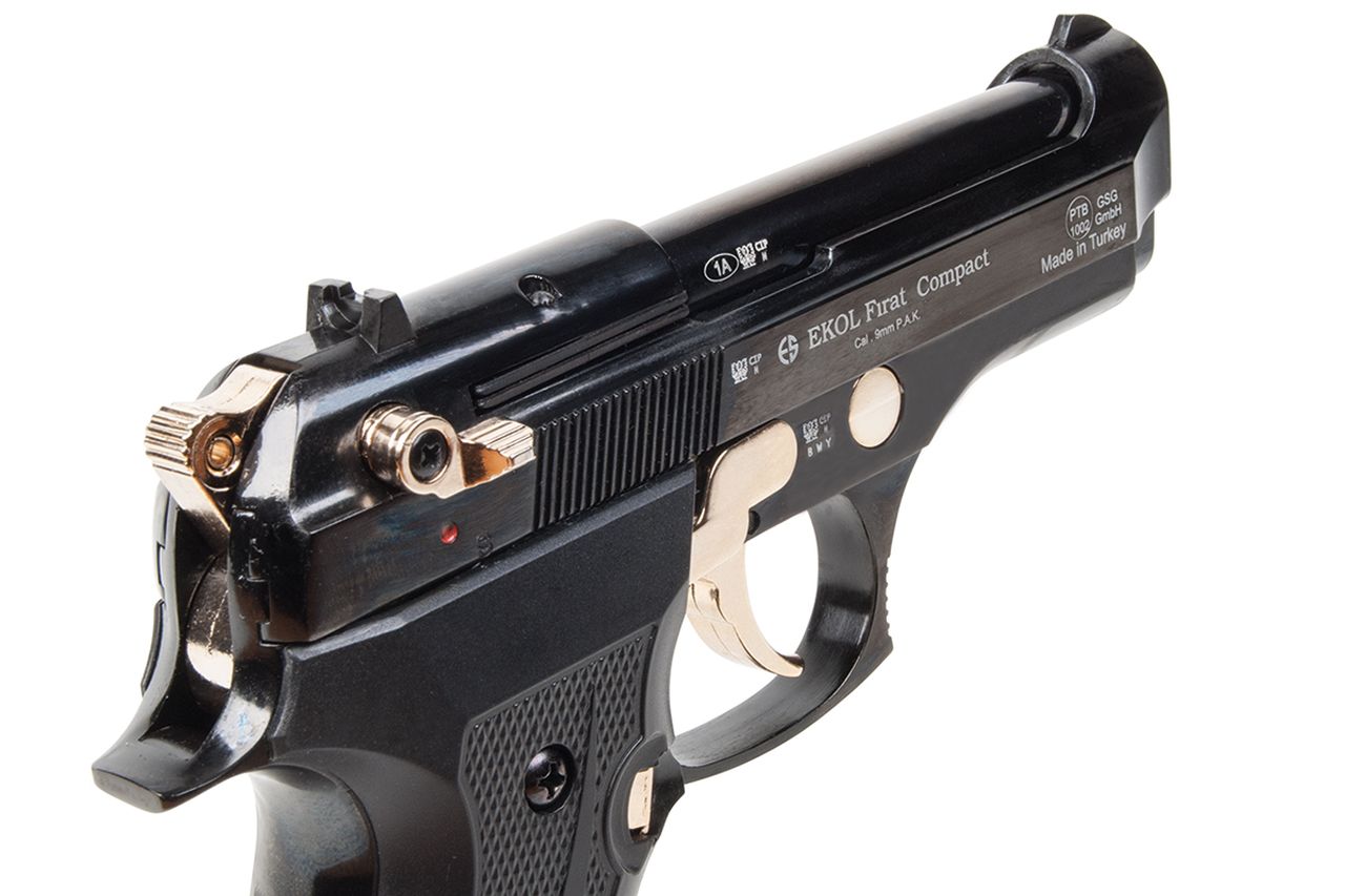 Ekol Compact schwarz / gold 9mm PAK