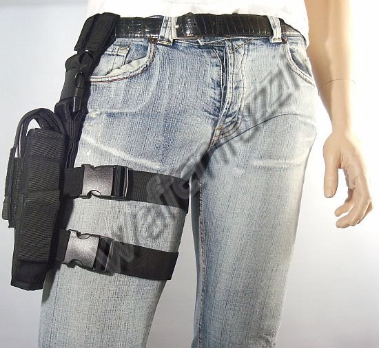 3966414d88ce01fc99b984ce422a90ea Oberschenkelholster / Gürtelholster aus Nylon für große Pistolen oder Revolver