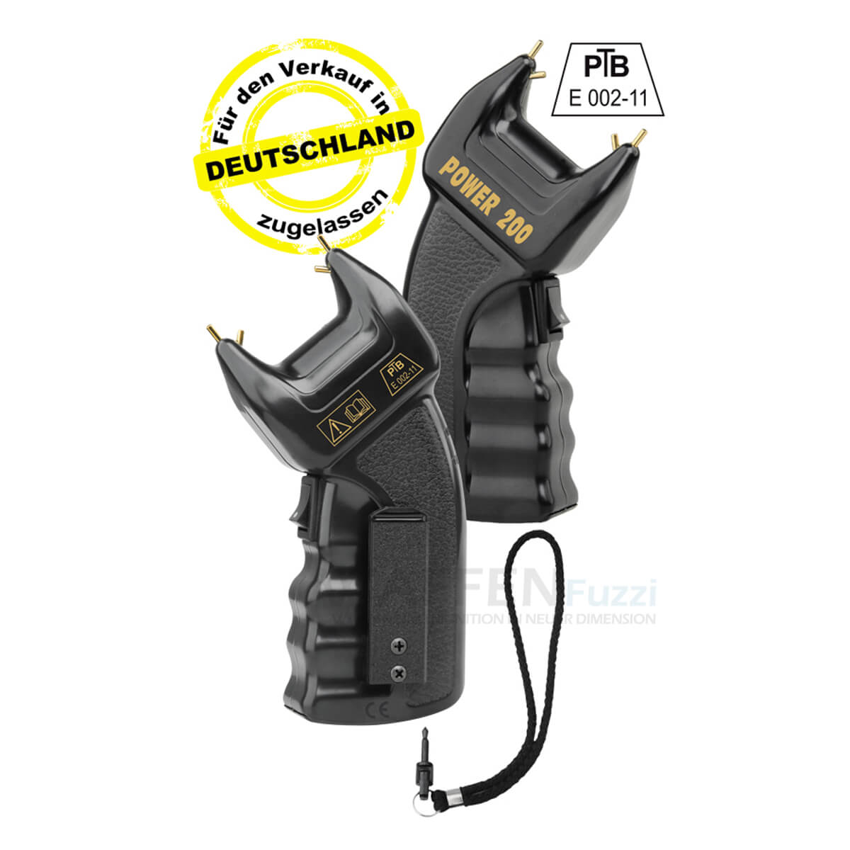 Elektroschocker-power200-bu-1032 Legaler Elektroschocker Power 200 mit PTB