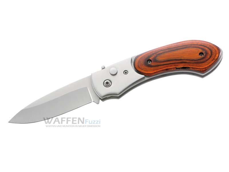Herbertz Taschenmesser Mit Pakkaholz-Griff – Rostfreie Klinge, 11 Cm Heft, Robust & Preiswert