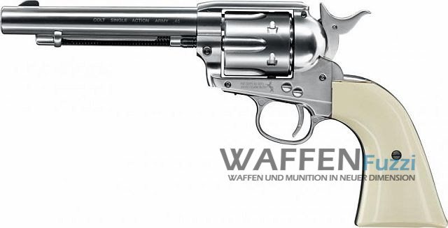 Colt Single Action Army 45 CO2 Waffe 4,5 mm BB, nickel