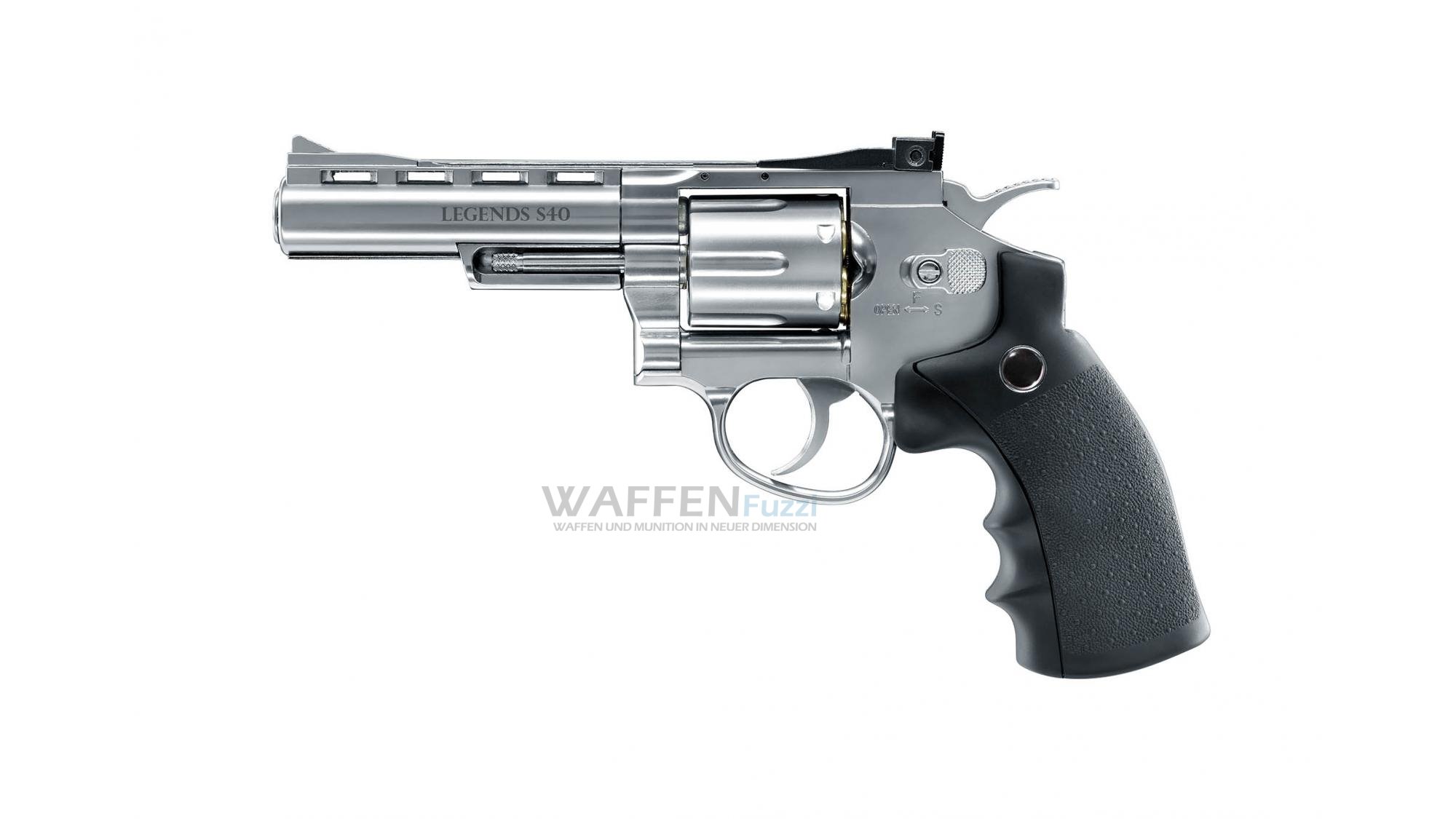CO2 Revolver Legends S40 in der 4Zoll Metall Version Kaliber 4,5mm Diabolo
