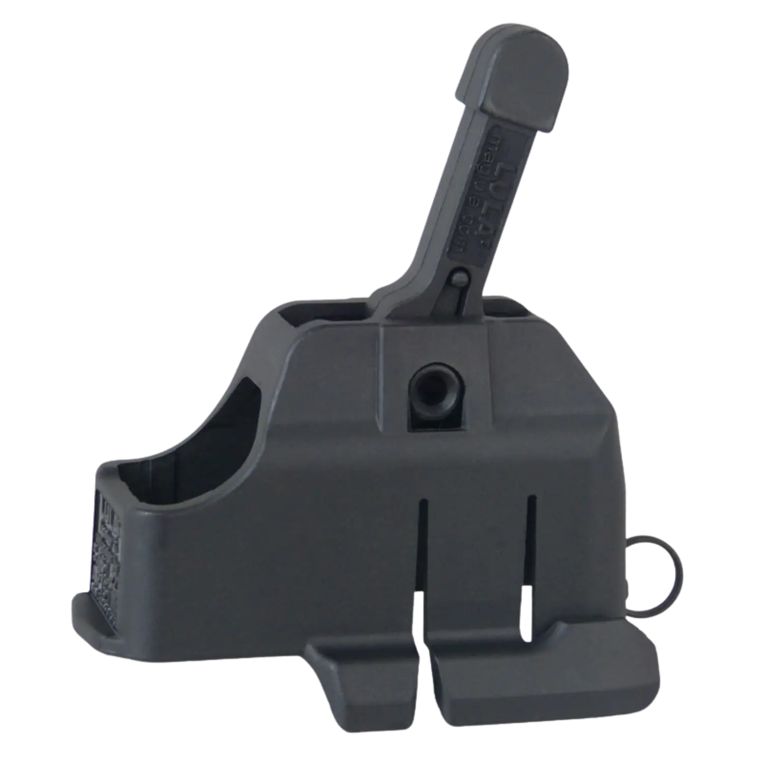 MAGLULA LULA Magazinladehilfe für AR15 Kaliber 5.56/.223 Schwarze Magazinladehilfe Maglula Lula für AR15 Kaliber 5.56/.223 aus Kunststoff mit Hebel und Öffnung für Magazinaufnahme.