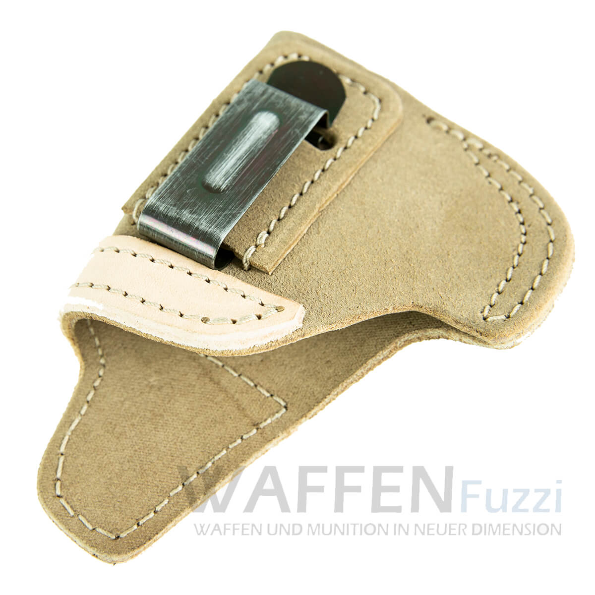 Helles-Lederholster-Steel-Eagle-mit-Clip Holster Natur mit Clip für Steel Eagle Schreckschusspistole