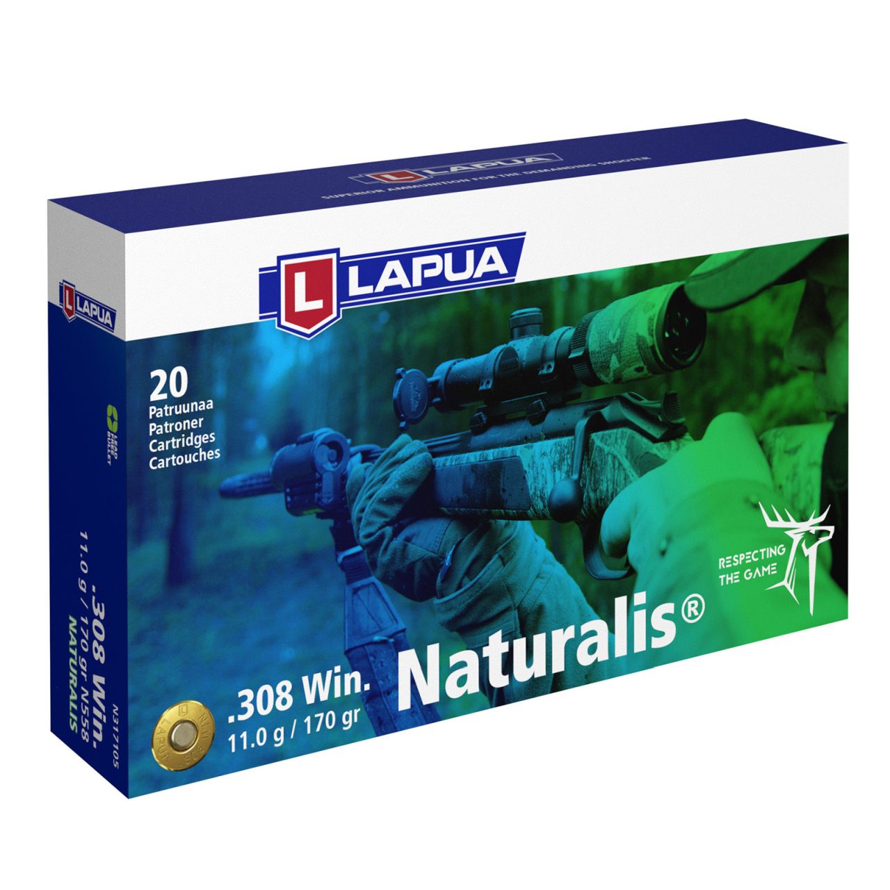Lapua Naturalis .308 11g 20 Schuss Lapua Naturalis .308 11g 20 Schuss