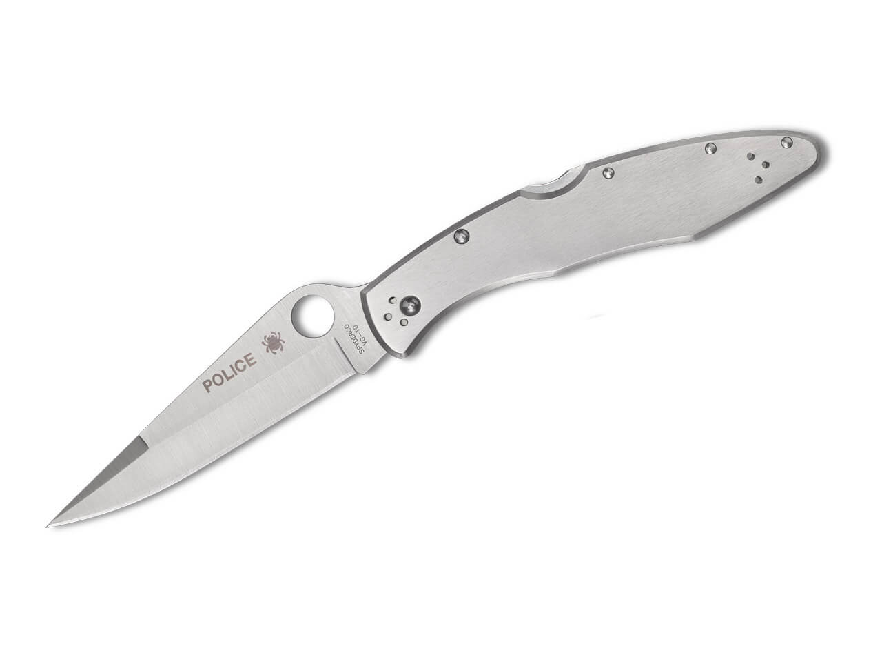 Spyderco Police Taschenmesser aus Aluminium Spyderco Police Taschenmesser aus Aluminium