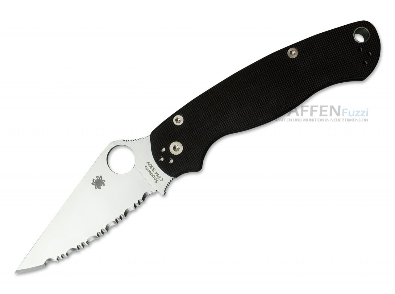 Spyderco Para-Military 2 Spyderedge Klappmesser mit Wellenschliff