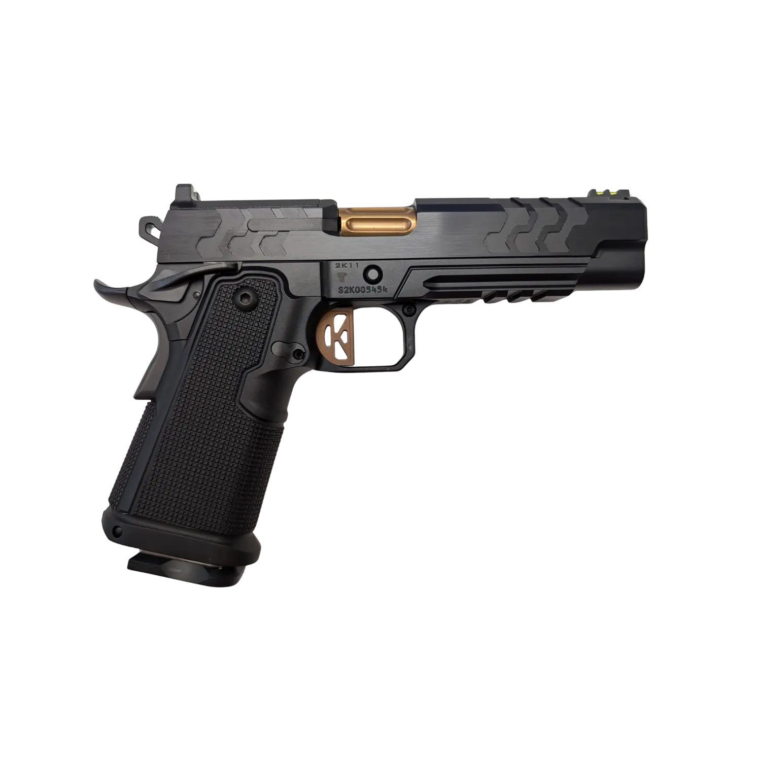 Kimber 2K11 Optics Ready Kaliber 9mm Luger 5" Graufarbene Goldene Schusswaffe  Kimber Modell 2K11
