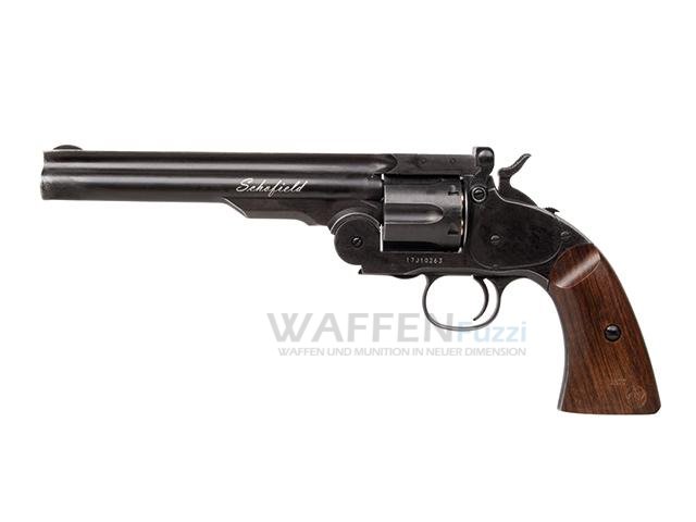 Schofield CO2 Revolver Kaliber 4,5mm Diabolo Aging Black