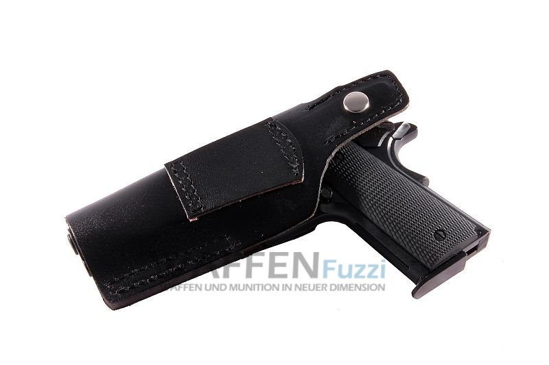 Lederguertelholster_Pistolenholster_GSCHA-2057 Gürtelholster Schnellzieh-Holster für 1911 Pistole