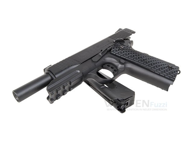 Swiss-Arms-1911-CO2-Pistole-BlowBack Swiss Arms CO2 Pistole 1911 TRS Kaliber 4,5mm BB Blow Back