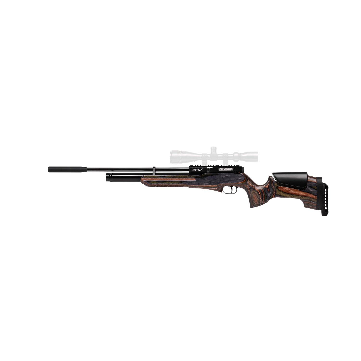 Weihrauch HW 100 X-SK Pressluftgewehr Sportschaft in Schichtholz Kal. 5,5 mm - Kurz