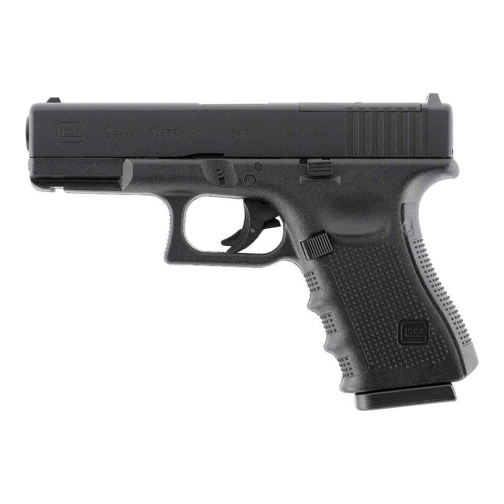 Glock 19 Gen4 MOS BLK CO2 Pistole Kaliber 4,5mm BB 