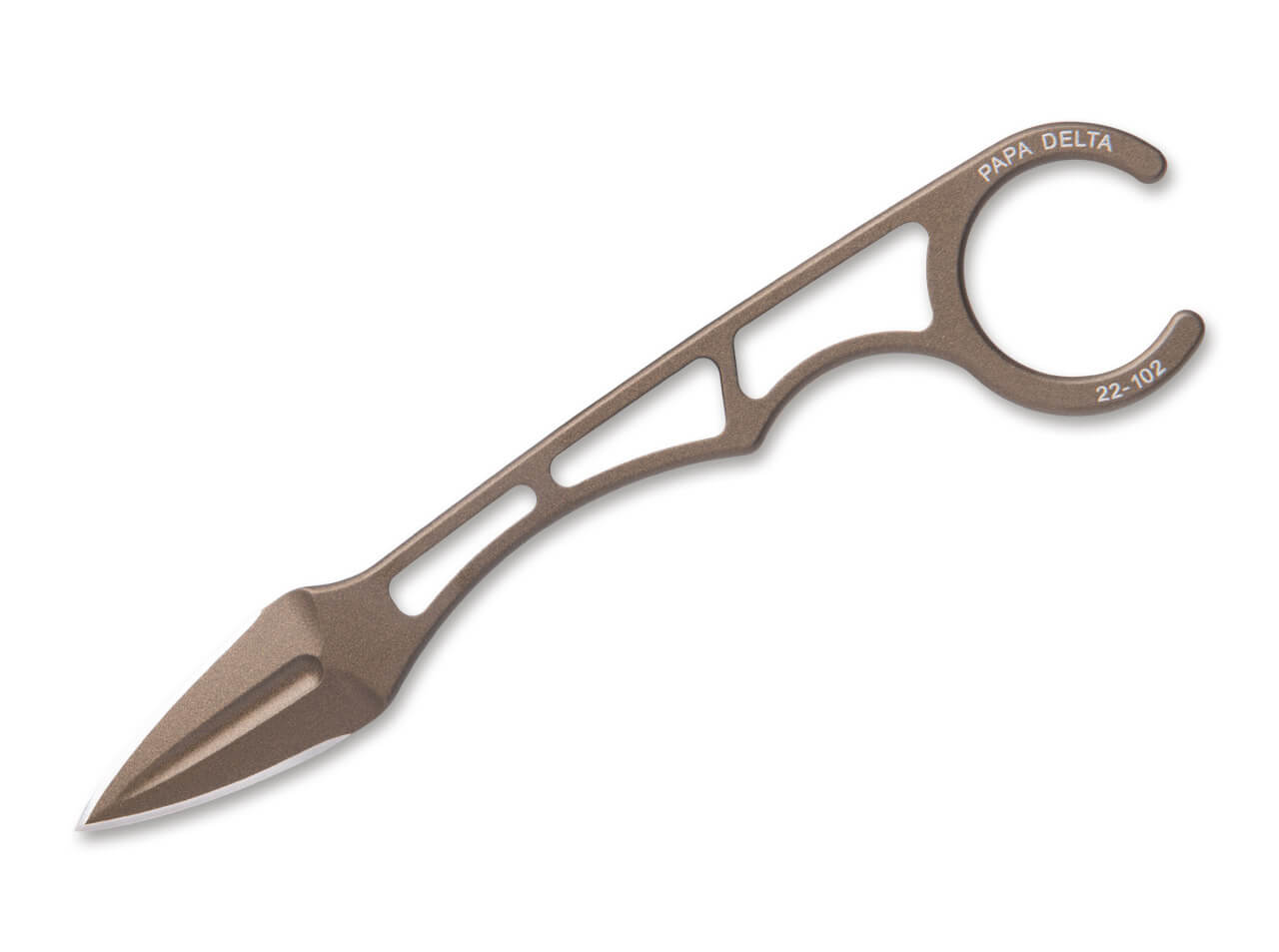 Tops Knives Papa Delta Bronze Kohlestoff-Stahl 1095 Tops Knives Papa Delta Bronze Kohlestoff-Stahl 1095