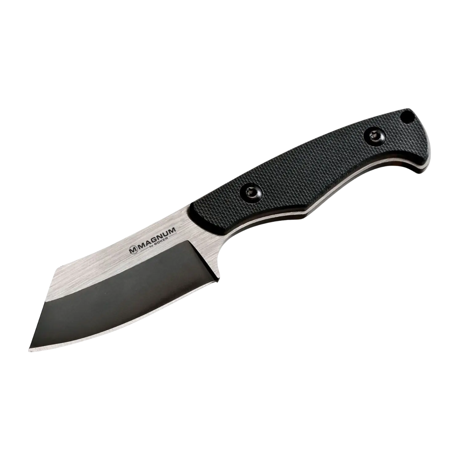 Böker Magnum Challenger I Neck Knife Magnum Challenger Messer mit schwarzem Griff und breiter Klinge, feststehend