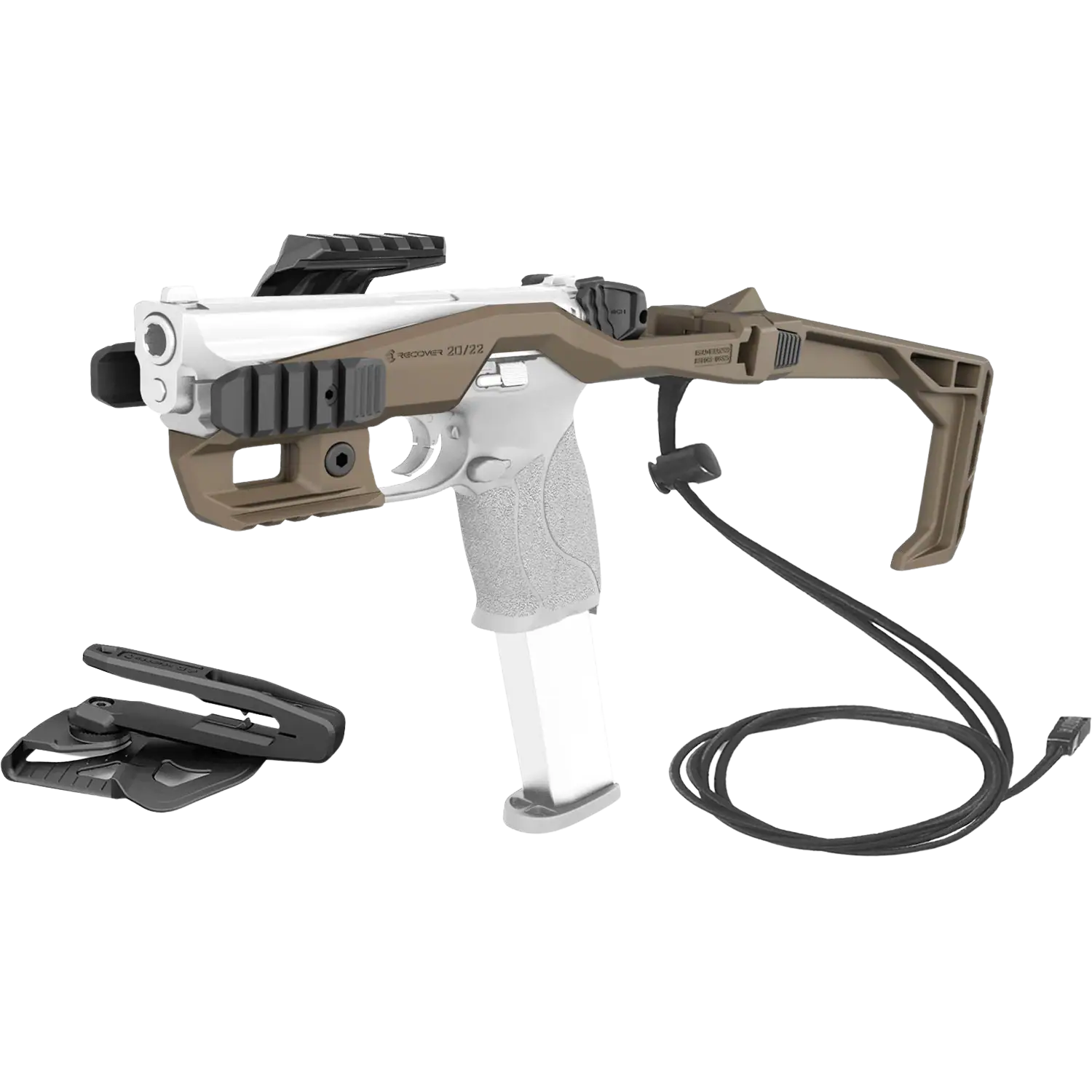 Recover Tactical 20/22 Stabilizer Komplettkit für Smith & Wesson Pistolen TAN