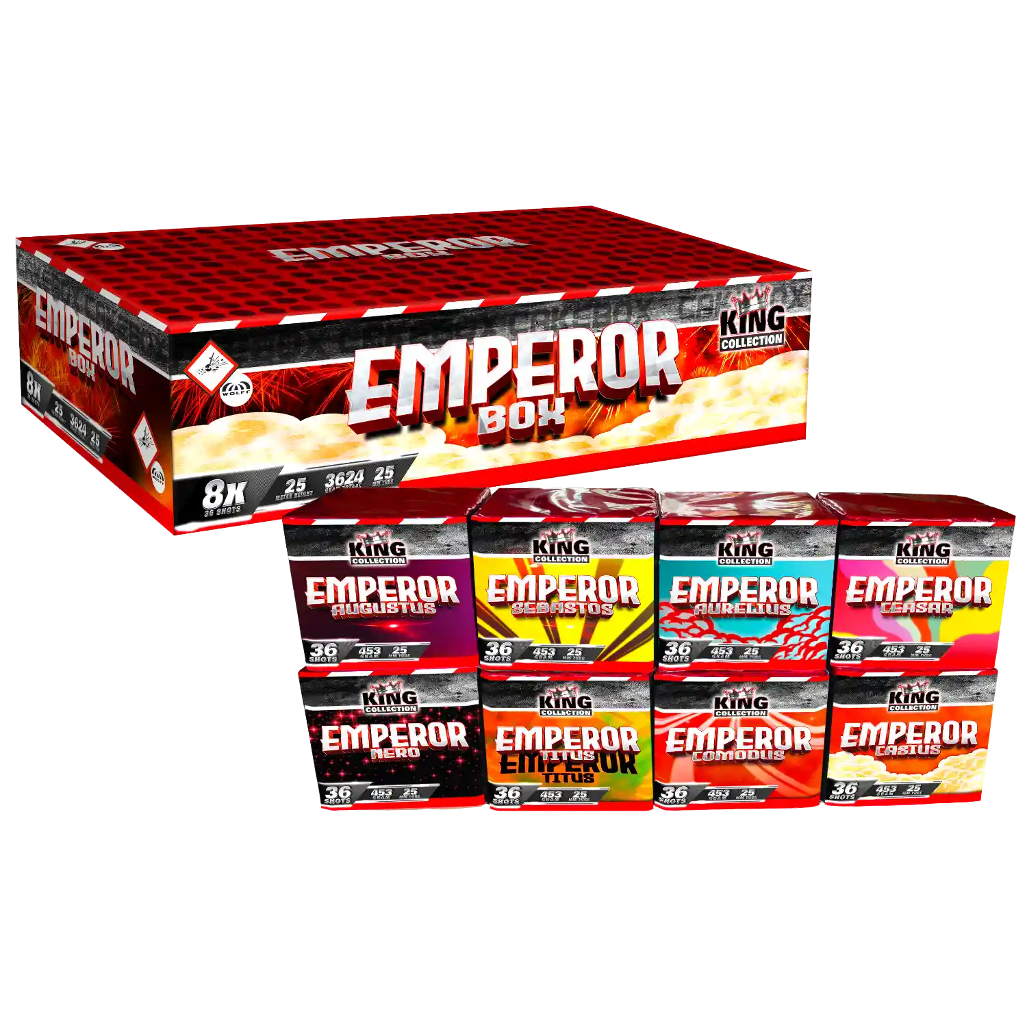 Emperor BOX 288 (8x36) Batteriesortiment