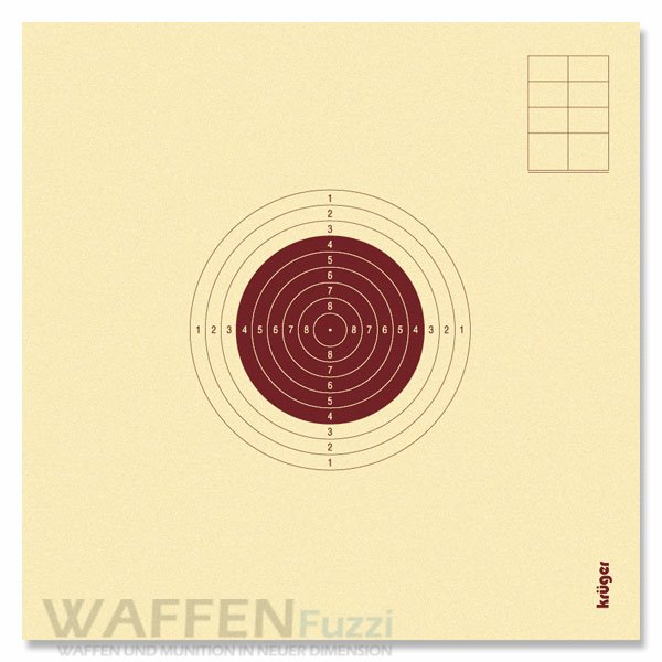 1300-NR-rote-Zielscheiben-Luftgewehr-10Meter 10 Meter Luftgewehrscheibe rot nummernfortlaufend 10x10 cm 100 STK