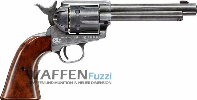 Colt Single Action Army 45 CO2 Revolver 4,5 mm BB, matt brüniert