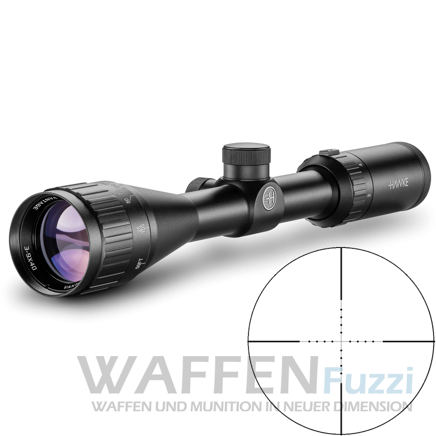 Hawke Vantage 3-9x40AO MilDot Zielfernrohr Parallaxe ab 9 Meter Hawke Vantage 3-9x40AO MilDot Zielfernrohr Parallaxe ab 9 Meter