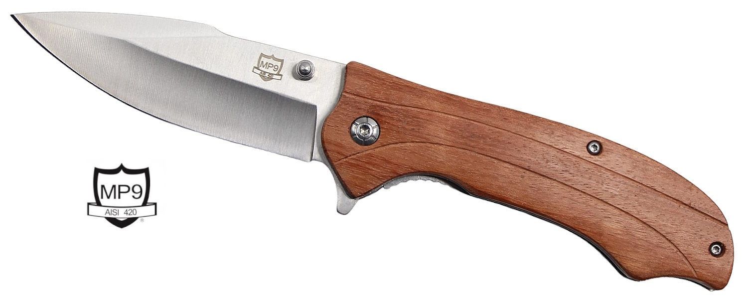 Padauk Einhand Taschenmesser Silber Padauk Einhand Taschenmesser Silber
