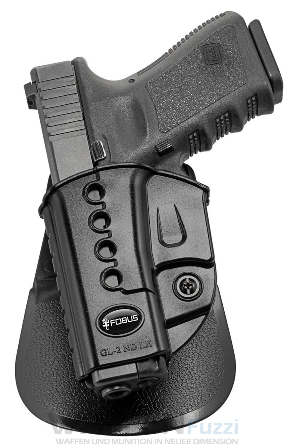 Fobus Evolution Paddle Holster LINKS für Glock Kompakt Pistolen