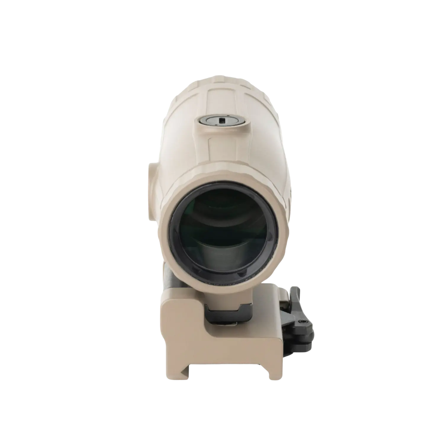 Nahaufnahme des Holosun Set HS510C Reflexvisiers mit HM3X Vergrößerungsglas in sandfarbener Ausführung