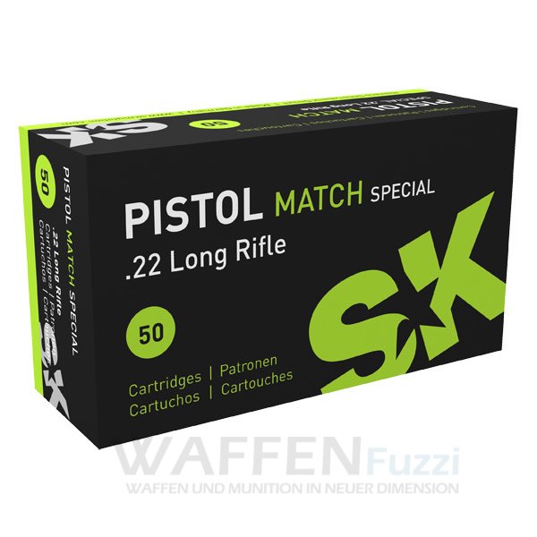 Pistol-Match-Spezial SK Schönebeck Pistol Match Spezial KK-Munition Kaliber .22lr 40grs