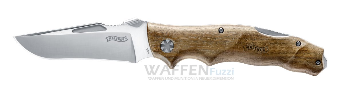 Taschenmesser Walther AFW traditionelles Abenteuermesser Klinge aus AUS-8 Stahl