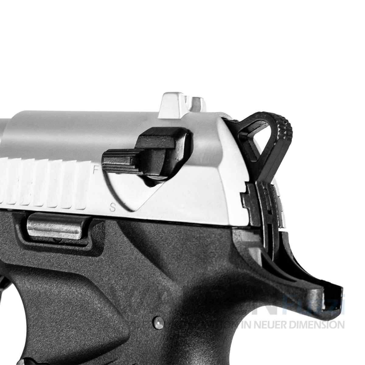 Pistole Zoraki 918 Matt Chrom 18 Schuss Kaliber 9mm PAK