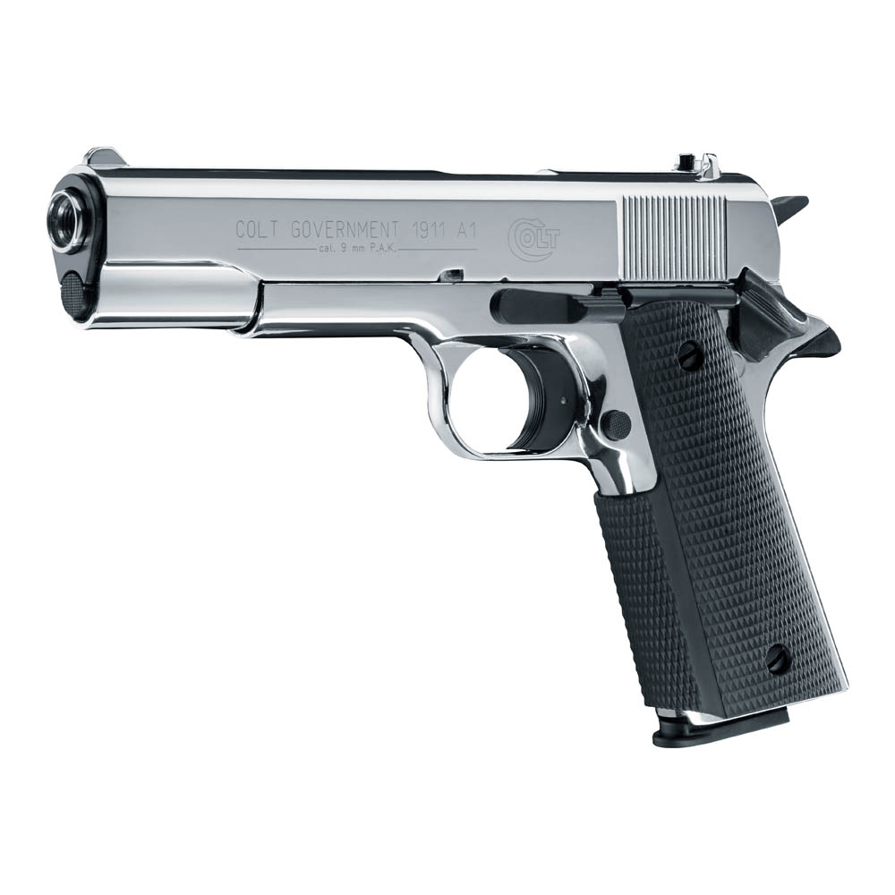 Colt Government 1911 A1 Schreckschusswaffe 9mm Polished Chrome