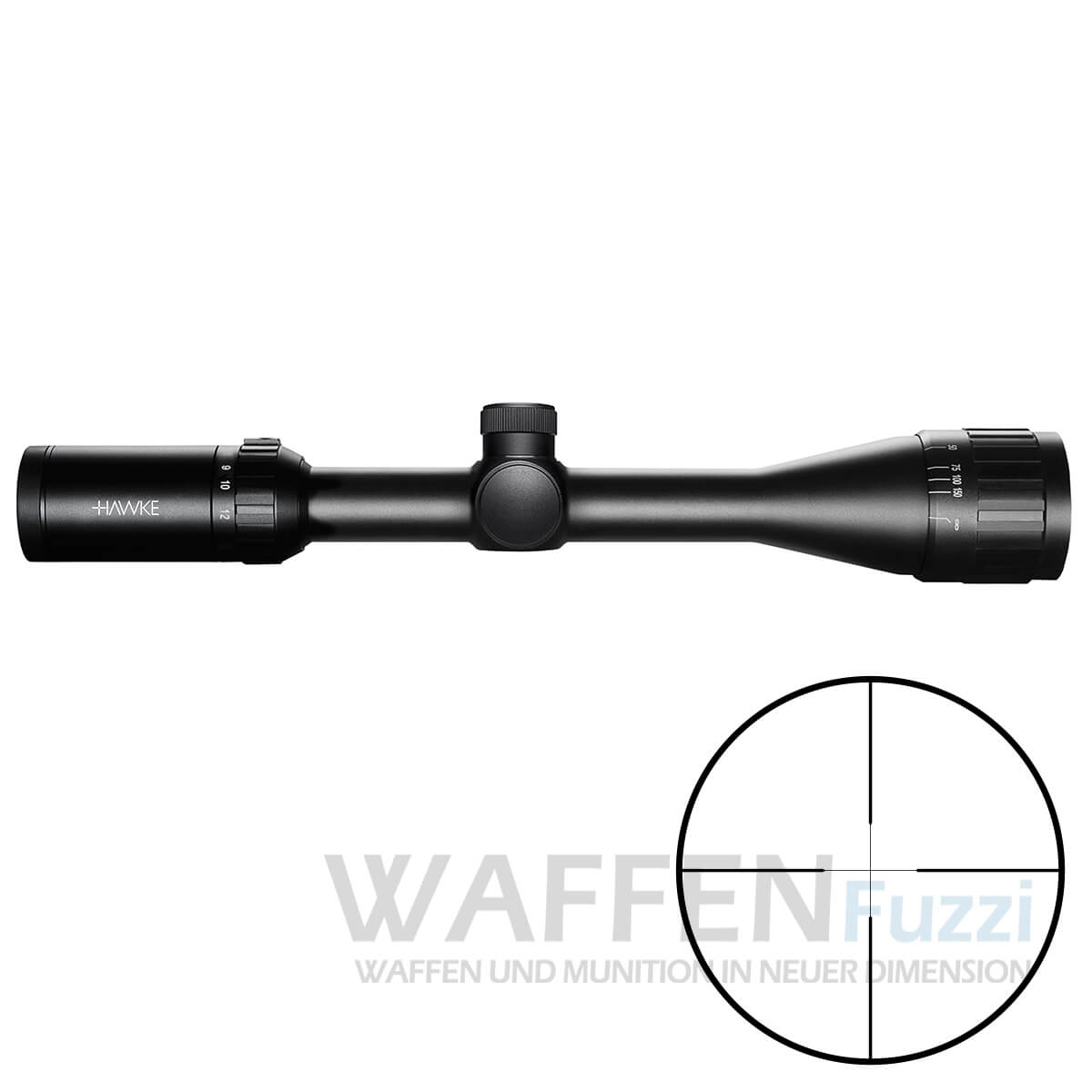 Hawke Vantage 4-12x40AO Duplex Absehen 80 MOA Einstellbereich Parallaxe ab 9 Meter
