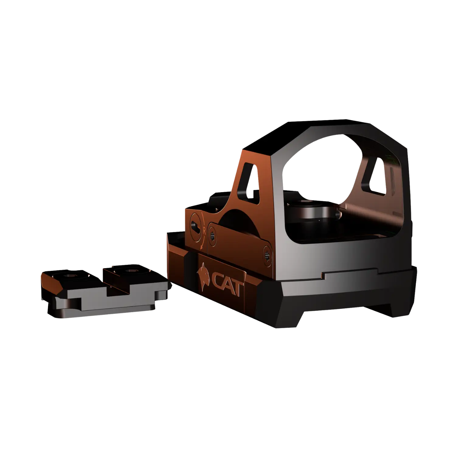 CAT Gen2 Evo Sport_3 / matt grau, eckig, schwarzer Boden