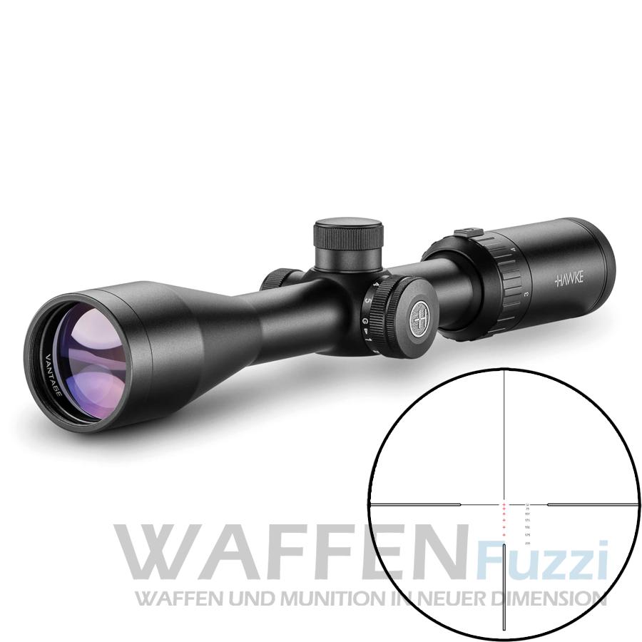 Hawke Vantage 3-9×40 RIMFIRE .22 Subsonic Rot / Grün Leuchtabsehen