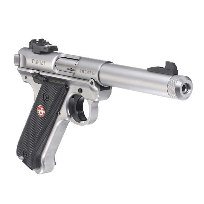 Ruger-KMK-IV-TGT-THR-5-5 Ruger Mark IV stainless Target 5,5" Kaliber .22lr THR