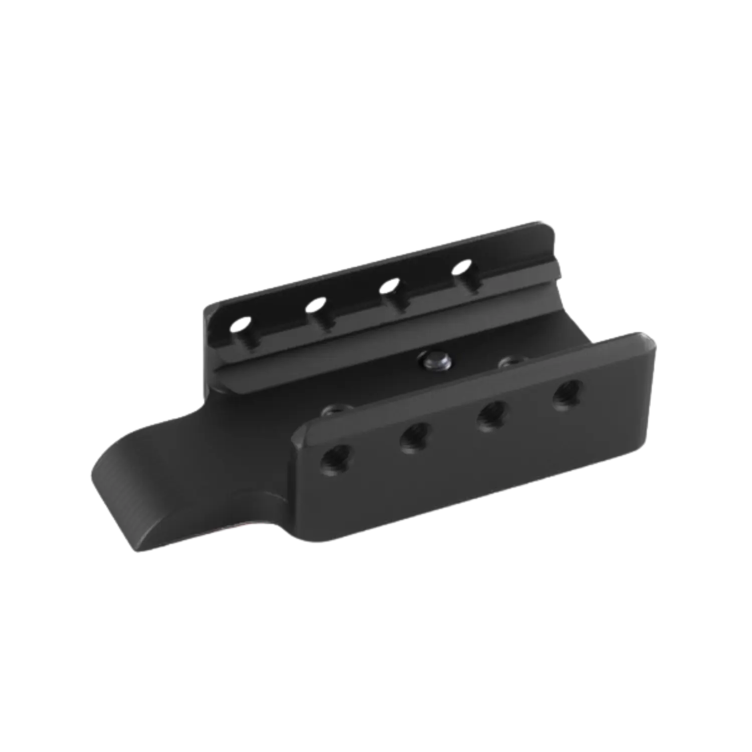 Toni System Aluminium Laufgewicht für Glock I Schwarz Schwarzes Aluminium-Laufgewicht von Toni System für Glock 17 mit mehreren Bohrungen und abgerundeter Kante.